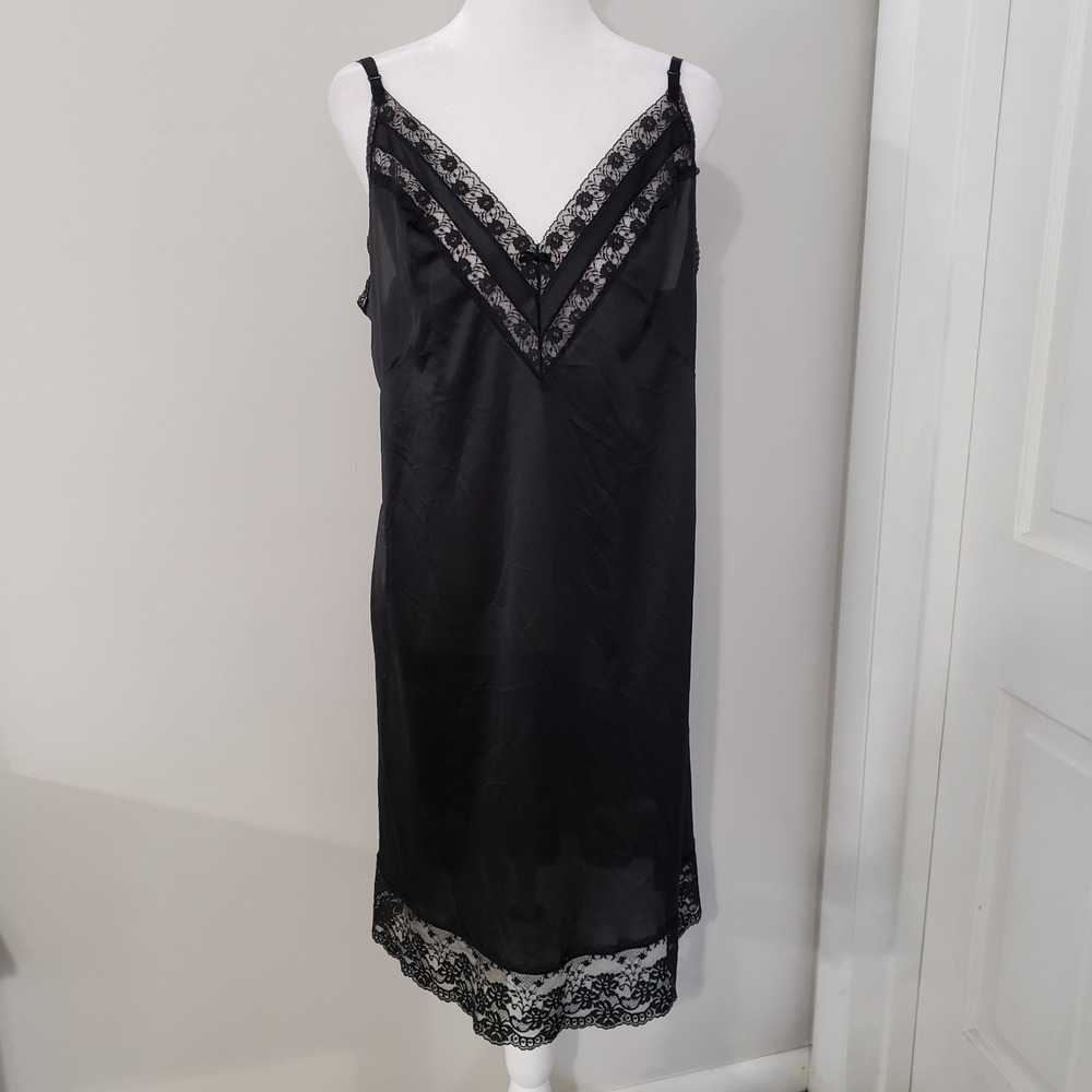 Vintage Ashley Taylor Womens Slip Dress SIZE 38 Whimsigoth‎ Going Out Party Lace